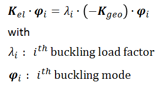 eigen problem of linear buckling analysis